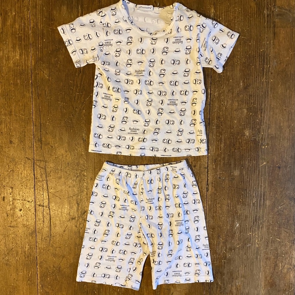 Sottocoperta two piece printed set for your little hipster